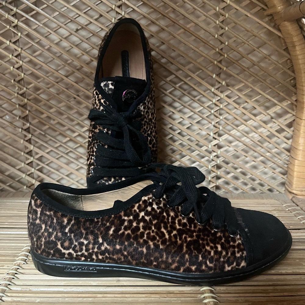 Longchamp Leopard print Pony-style calfskin Trainers